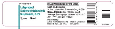 5 mL Container Label (Loteprednol Suspension 0.5 5 mL Container)
